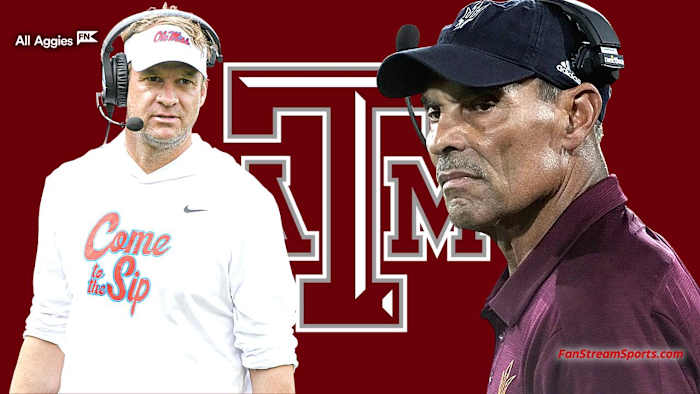 Lane Kiffin (L) and Herm Edwards